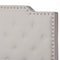 Baxton Studio Marion Beige Upholstered Button Tufted Full Size Panel Bed 162-10323 - alternate 8